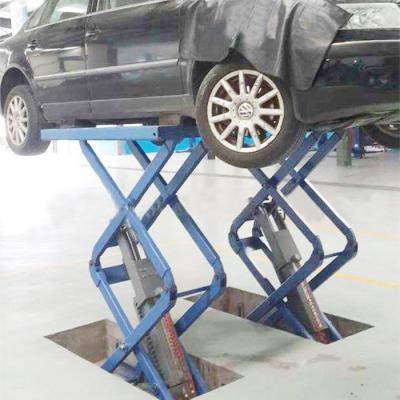 China Portable Mid Rise Scissor Hydraulic Car Lift 3000kg for sale