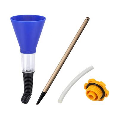 China No Space Limited Quick-Flange Universal Car Engine Oil Funnel For Adding Pilot Fluid Oil Funnel for sale