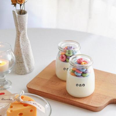 China Birthdays Amazon Handmade Cute Scented Candles Glass Jar Scented Soy Wax Christmas Cereal Candle Ins Luxury Cereal Candle for sale