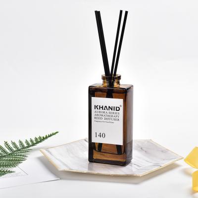 China Stocked Luxury 140ml Private Label Diffuser Aromatherapy Essential Oil Tubular Air Freshener For Hotel for sale