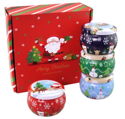 China Luxury Christmas COLOR CHANGING Party Candles Home Clean Wooden Wax Cotton Burn Decoration Celebration Soy Candles for sale