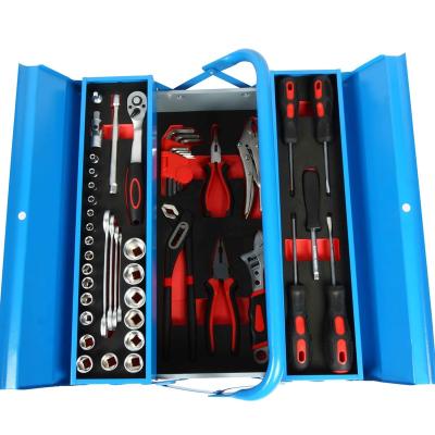 China 48pcs Chrome Vanadium Metal Steel Boxcar Repairing Tool Kit for sale