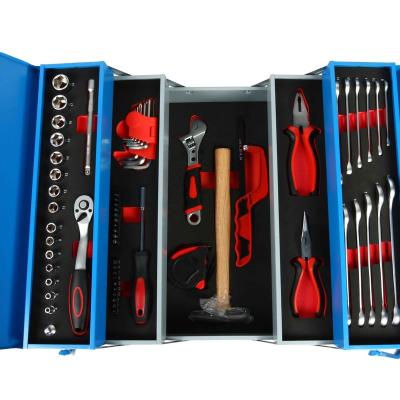 China 65pcs Chrome Vanadium Metal Steel Boxcar Repairing Tool Kit for sale