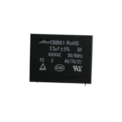 China China Supplier CBB61 FAN High Atability And Reliability Fan Capacitor for sale