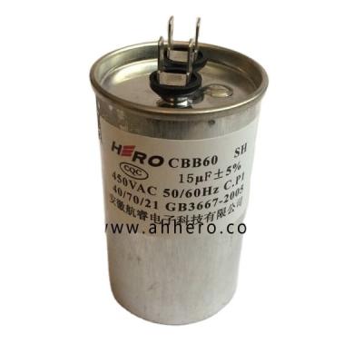 China 450VAC Power Capacitor CBB60 With High Quality AC 15uF Capacitor for sale