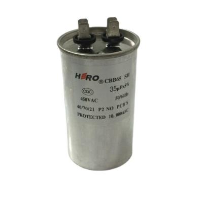 China CBB65 35uF 450V Amazing State of the Art Variable Capacitor Aluminum Case of Power Running Capacitor Boarding and Handling Capacitor for Air Conditioner for sale