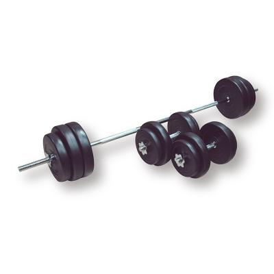 China Factory Price Durable Black Painted Barbell Gym Weightlifting Dumbbell Free Set 10kg 20kg 50kg for sale