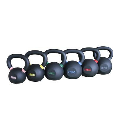 China Durable Customized Logo KettleBell Set Strength Training Competition Coated Cast Iron Kettlebell for sale