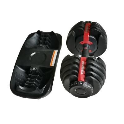 China Adjustable Weight Dumbbells 24kgs 52.5lbs Adjustable Dumbbell Weights for sale