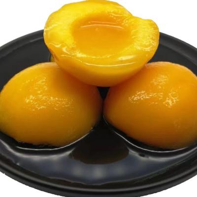 China High quality canned fresh yellow peach in canned light syrup 425g for sale