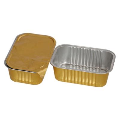 China Food Factory Fast Food Disposable Aluminum Foil Gold Food Wrap for sale