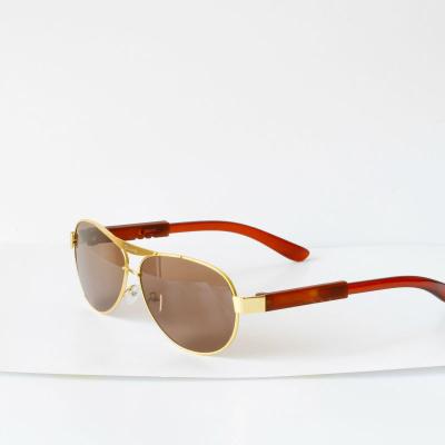 China China new arrival men's fashion natural tea crystal sunglasses for sale