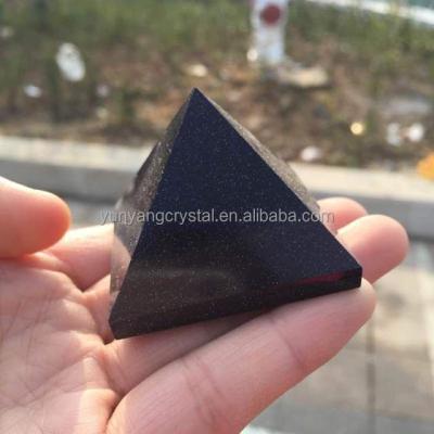 China China Religious Crystal Triangular Pyramid Tetrahedron Souvenirs for sale