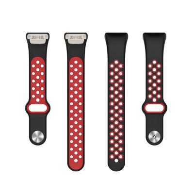 China Silicone Color Double Style Watch Bands Strap New Strap Factory For Huawei Honor Band 6 Smart Watch for sale