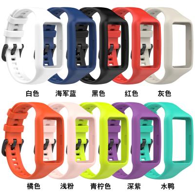 China This is Waterproof Strap for Huawei Band 6 Wristband Honor Band 6 Global Sport TPU Case Rubber Wristband for sale