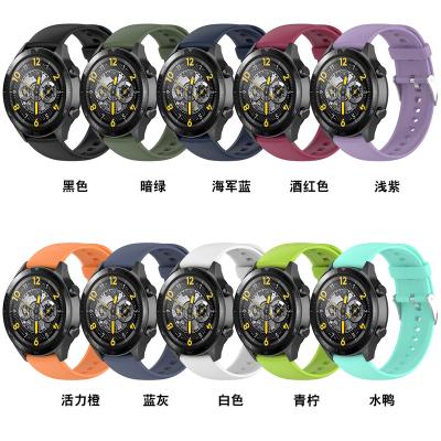 China This is waterproof strap 22mm universal wristband band strap with silver buckle realme band straps for realme watch silicone strap sport watch band for sale