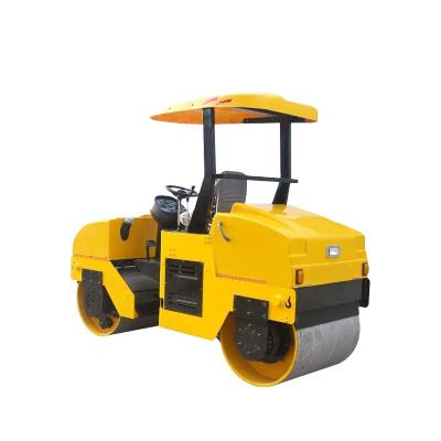 China 4 ton compact outdoor vibratory road roller, small ride-on earth vibrating road roller, good price for sale