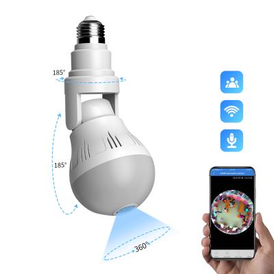 China Hot Selling NIGHT VISION Home Security Hidden Panoramic 360 Degree Wireless Wifi Led Bulb Camera for sale