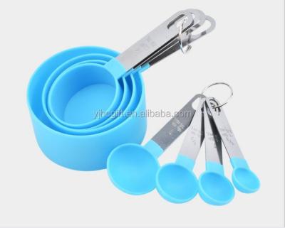 China 8 Piece Stainless Steel Sustainable Cups And Spoons Spoon Measuring Cups Set for sale