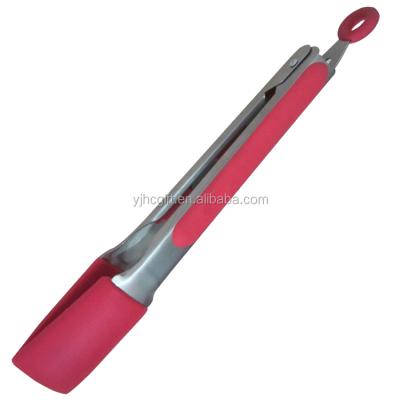 China Viable Hot Sale Kitchen Food Tongs Tools Silicone Kitchen Bread Tongs for sale