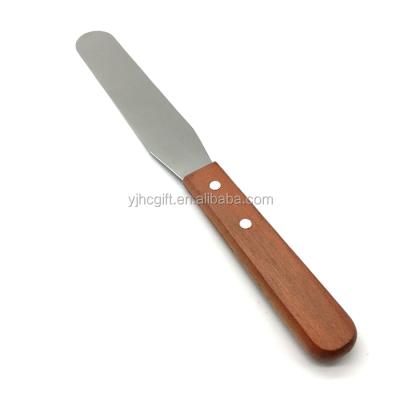 China Stainless Steel 6inch Stocked Icing Spatula Cake Icing Spatula Icing Spreader for sale