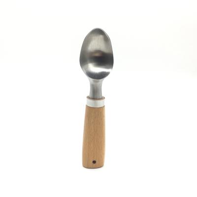 China Viable Never Never Bend Rust 304 Stainless Steel Die-Casting Ice Cream Scoop Scoop for sale