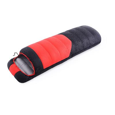 China Envelope type 1500g mix color waterproof lightweight duck down sleeping bag/camping sleeping bag for outdoor for sale