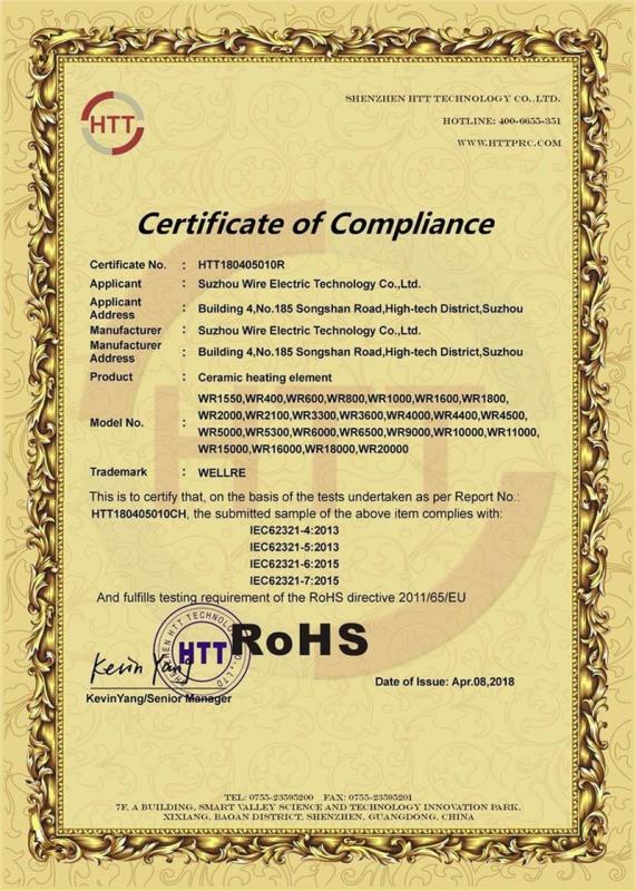 RoHS - Suzhou Wellre Electric Technology Co., Ltd.