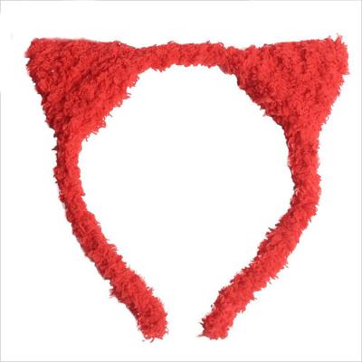 China Phone Line Shape Girl's Fashion Cartoon Cute Cat Ears Headband Hair Band Party Gift Cute Hair Accessories For Women Circle for sale