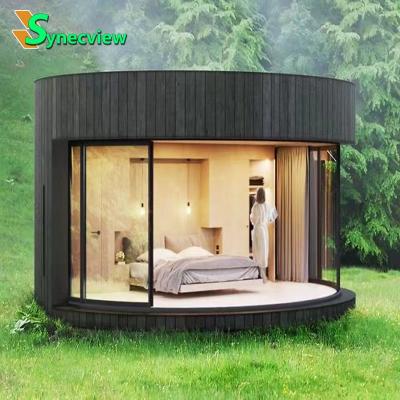 China Traditional Convenient Boat And Prefab Wooden Pod Cabin Loading Glamping Homes for sale