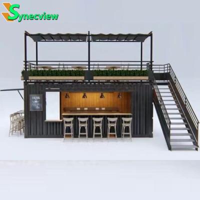 China EUROPEAN Mobile Shipping Container Restaurant Container Bar Cafe Container 40ft 20ft Restaurant for sale