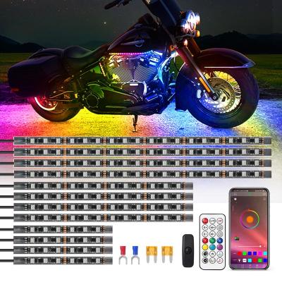 China Brake Light 12PCS Dreamcolor Motorcycle Underglow LED Light Kit Waterproof  Driving Light LED Lights for Motorcycles Accessories 12v for sale