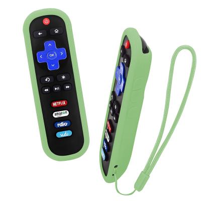 China Shockproof Protective Case Fit for TCL Roku TV Steaming Stick 3600R 3800 3900 Remote Silicone Controller Cover Shock Proof Skin Anti-Slip for sale