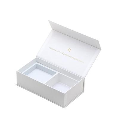 China Recyclable Luxury Cardboard Watches Display Boxes Custom Gift Blue Packaging Wristwatch Double Box With Magnets for sale