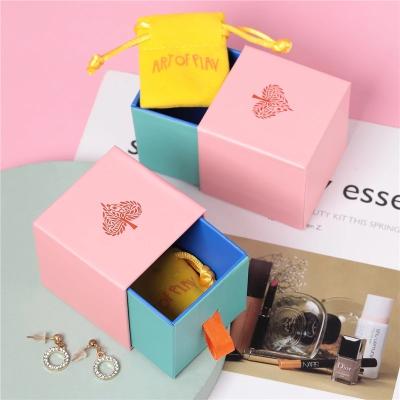 China Recyclable Custom Lipstick Drawer Boxes Luxury Perfume Jewelry Drawer Packaging Paper Gift Boxes With Logo for sale