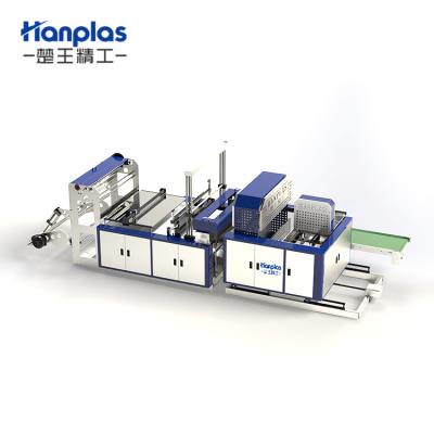 China Factory HP-TF-F Four Folding / Three Fold Flat Bag Making Machine for sale