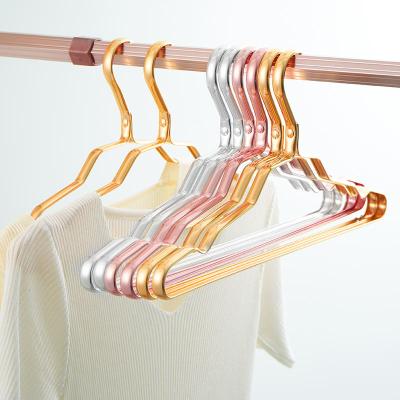 China LEEKING Factory Fashion Multifunctional Wholesale Metal Wardrobe High Yield Aluminum Metal Hangers For Cloths for sale