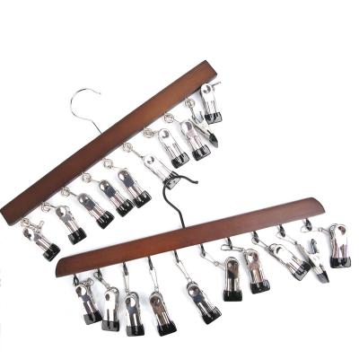 China LEEKING Multifunctional Factory Customized Wholesale Sock And Wooden Clip Hats Drying Hanger for sale