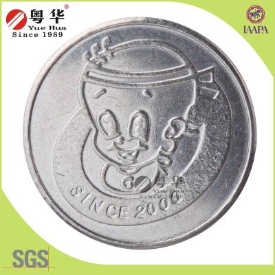 China Slot Arcade Game Brass Stainless Steel Coin Token for sale