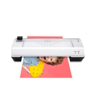 China 100% Original Private Label 9 Inch A4 Size Max School Office Laminator Machine With Paper Cutter for sale