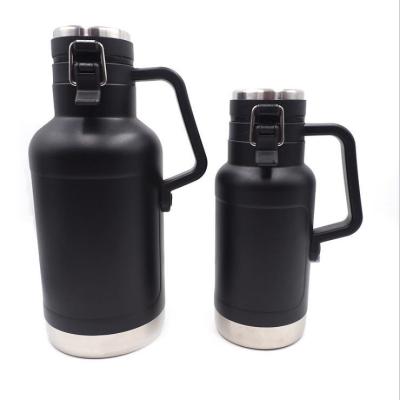 China Stainless Steel PORTABLE Double Vacuum Flask Insulated Thermos Flask With Handle for sale