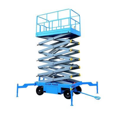 China New 6m 8m Hydraulic Self Propelled Crawler Self Propelled Man Lift Platform Scissor Lift For Car for sale