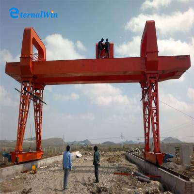 China Magnesium Type Double Girder Rail Mounted Gantry Crane 35t Goliath Gantry Crane for sale