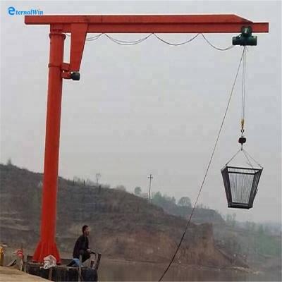 China Mobile Jib Crane Pedestal 2ton Wheel Jib Crane For Sale for sale