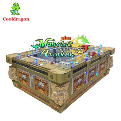 China Adjustable Win Rate OCEAN KING 3 Fish Game Machine With Decoder Box Monster Awaken Fish Game Table Machines for sale