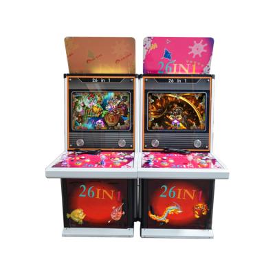 China Copper Wire 22 Inch Screen Fish Shooting Game Arcade 2 Player Fish Tabletop Game Machine for sale