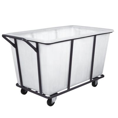 China Modern Large Size Laundry Cart Wet Trolley Plastic Hotel Laundry Cart for sale