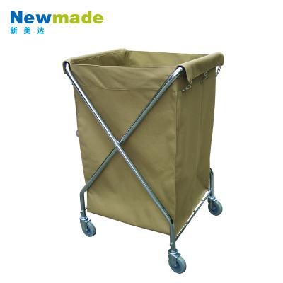 China Modern X-Shape Laundry Trolley Hotel Laundry Trolley Cart for sale