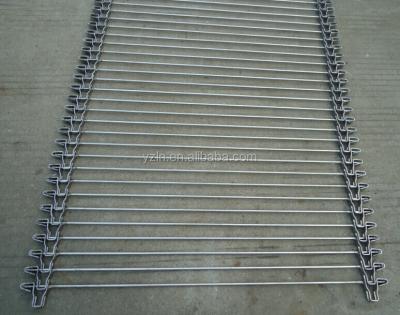 China Plain Weave Stainless Steel Rod Belt For Food Processing for sale