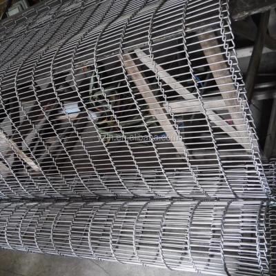 China Fire Resistant Enrober Wire Conveyor Belt For Meat, Biscuit, Chocolate for sale